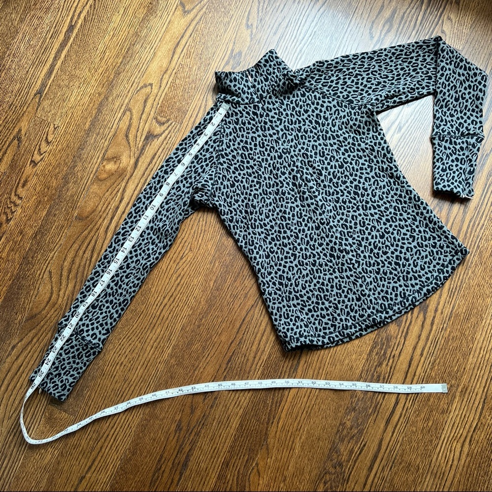 Lucy Animal Print Half Zip - image 7